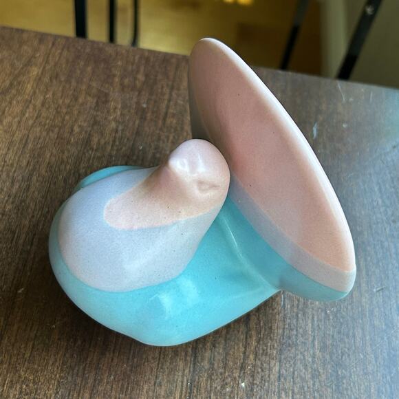 Early Rodolfo Padilla Mexico Pottery Pastel Turkey Figurine MCM Style - Picture 5 of 9